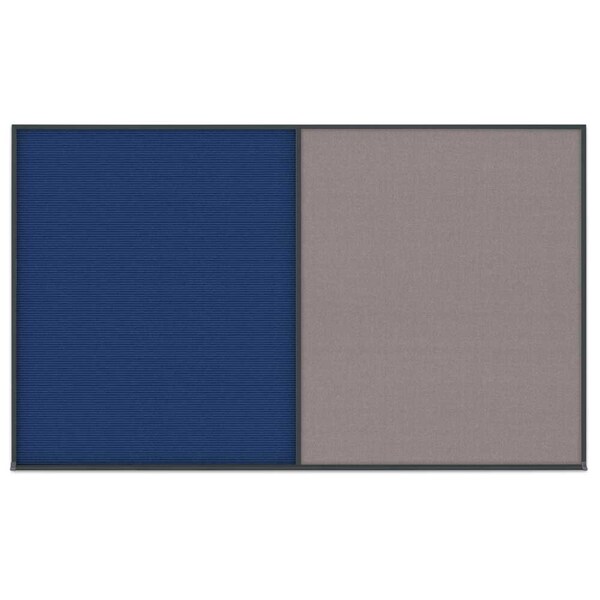 Double Door Radius Corkboard, 60"x36", Hea